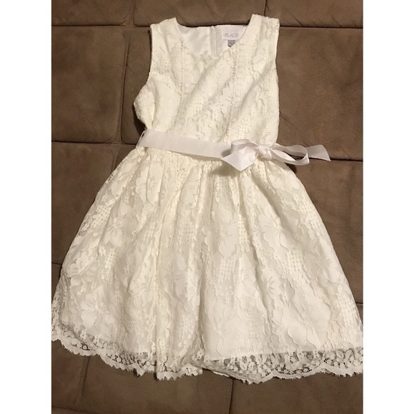 Children’s Place Girls White Lace Dress 14